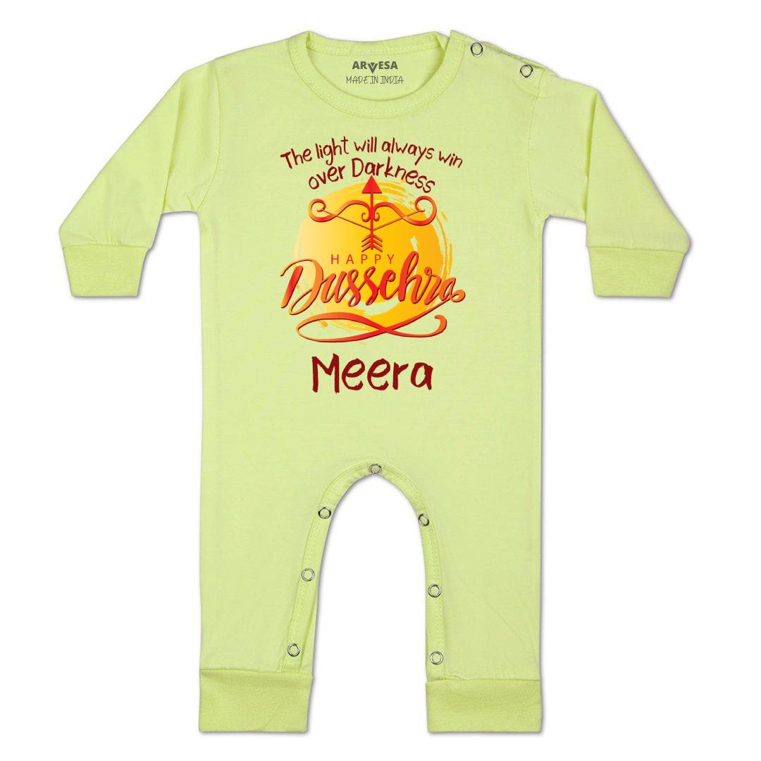 Arvesa Happy Dussehra Baby Boy & Girl Dress