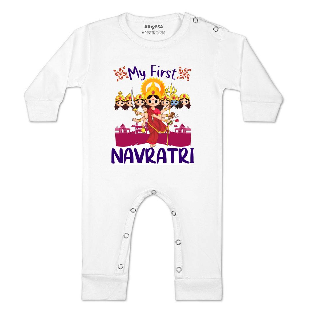 Arvesa Design-1086  Dussehra Navratri Durga My First Baby Boy and Baby Girl Dress .