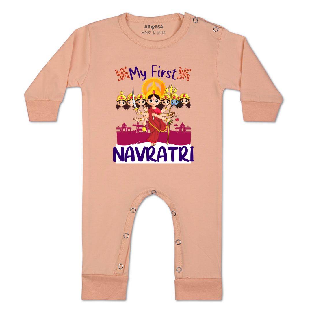 Arvesa Design-1086  Dussehra Navratri Durga My First Baby Boy and Baby Girl Dress .