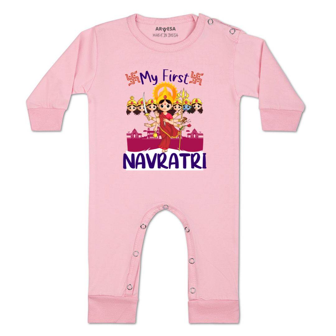 Arvesa Design-1086  Dussehra Navratri Durga My First Baby Boy and Baby Girl Dress .