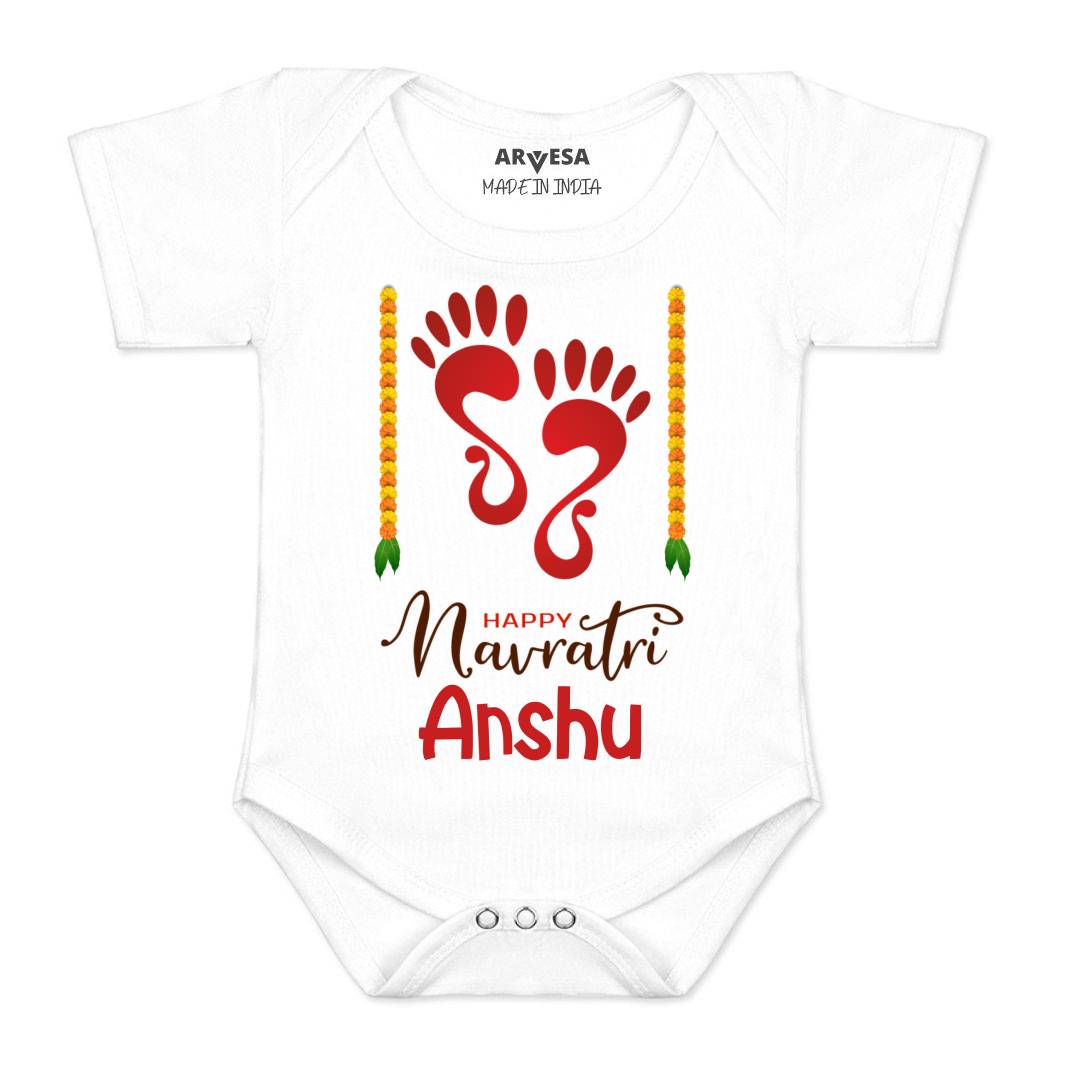 Arvesa Happy Navratri Baby Boy & Girl Dress