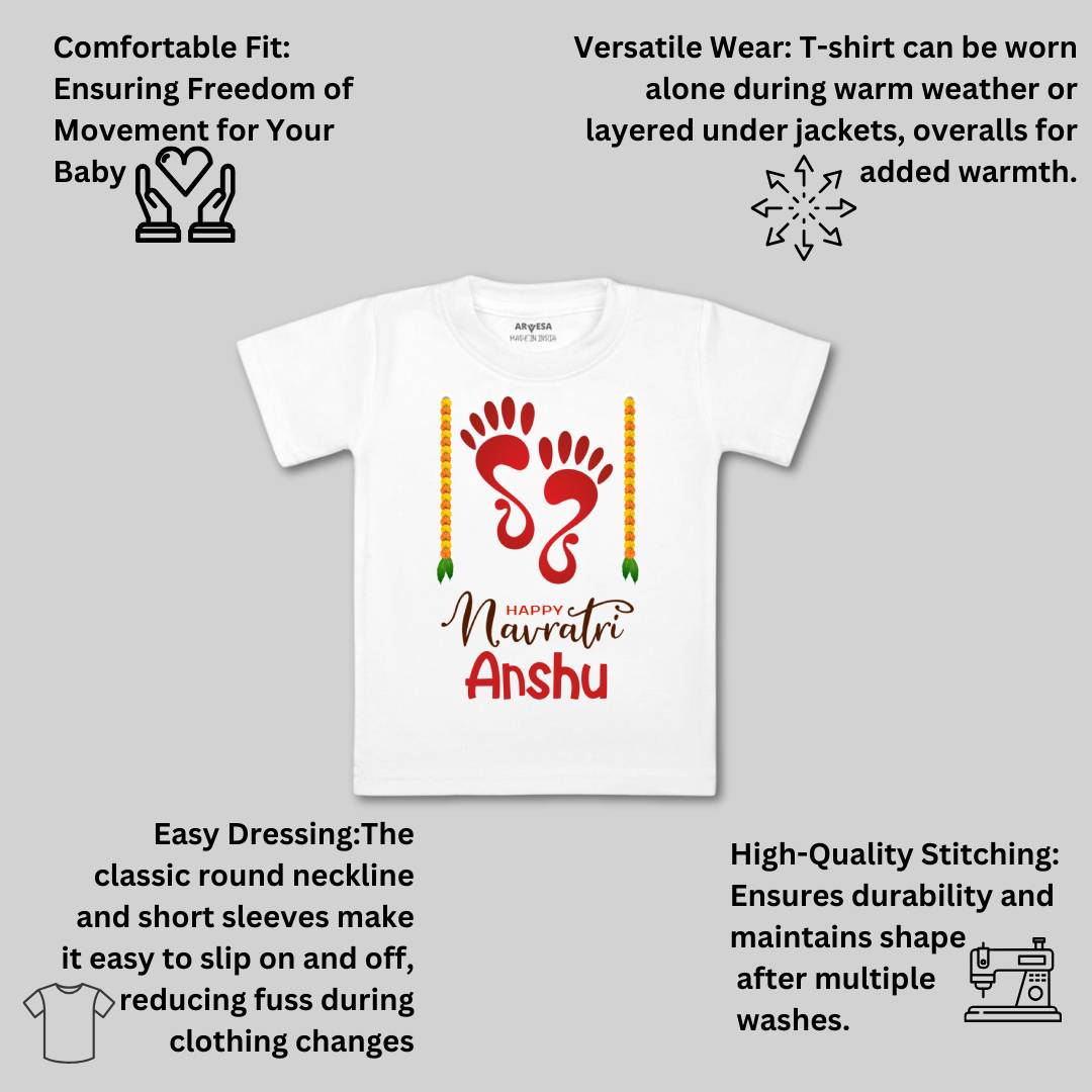 Arvesa Happy Navratri Baby Boy & Girl Dress