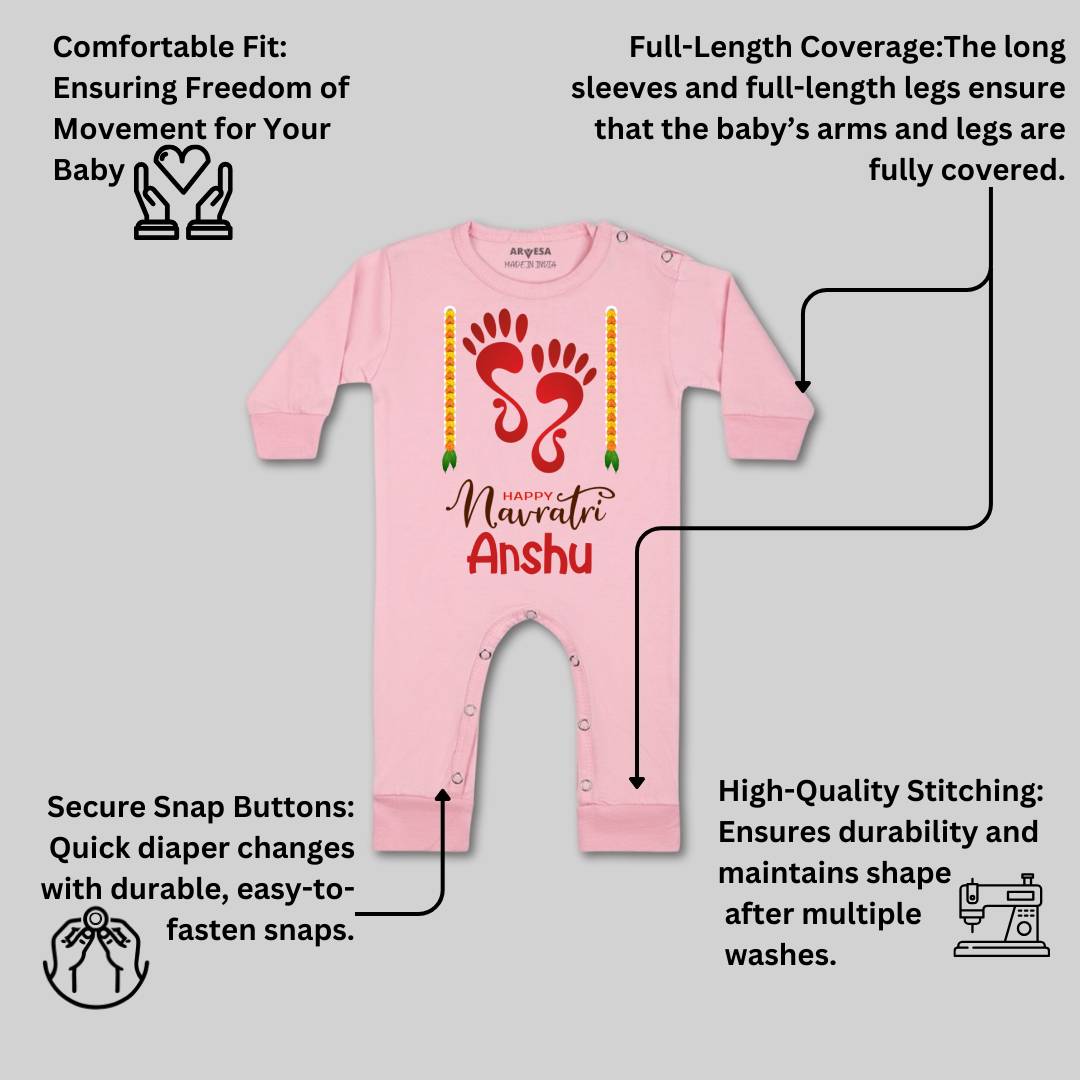 Arvesa Happy Navratri Baby Boy & Girl Dress