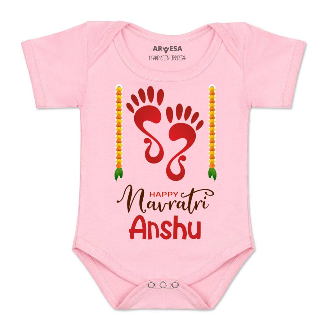 Arvesa Happy Navratri Baby Boy & Girl Dress