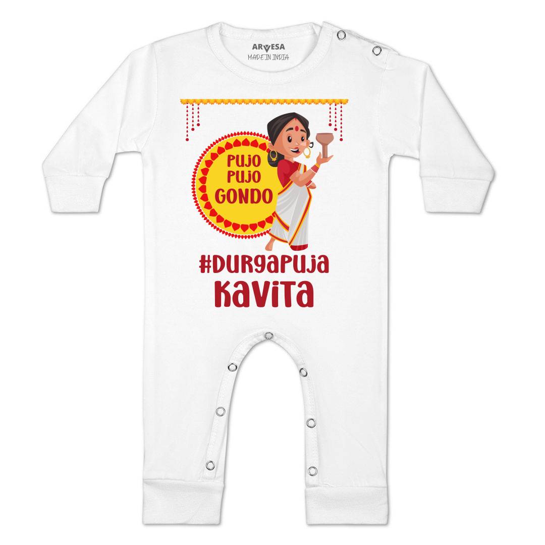 Arvesa My First Durga Puja Baby Boy & Girl Dress