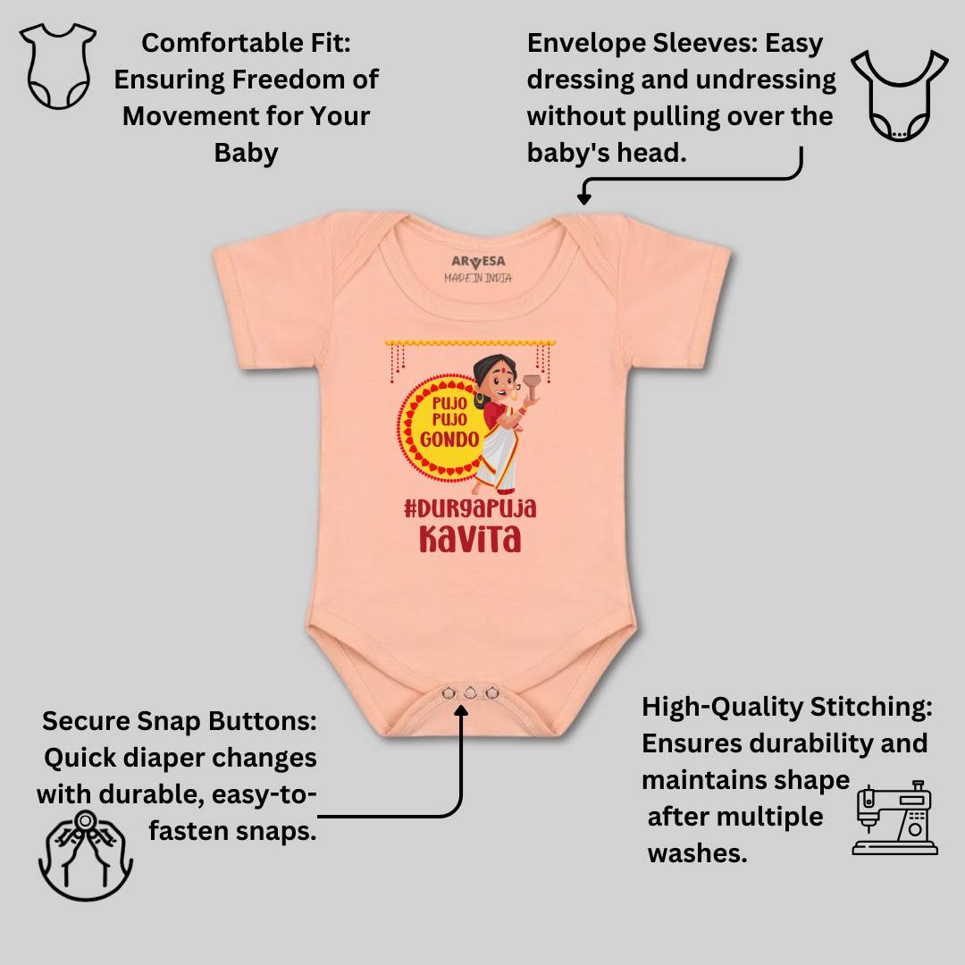 Arvesa My First Durga Puja Baby Boy & Girl Dress