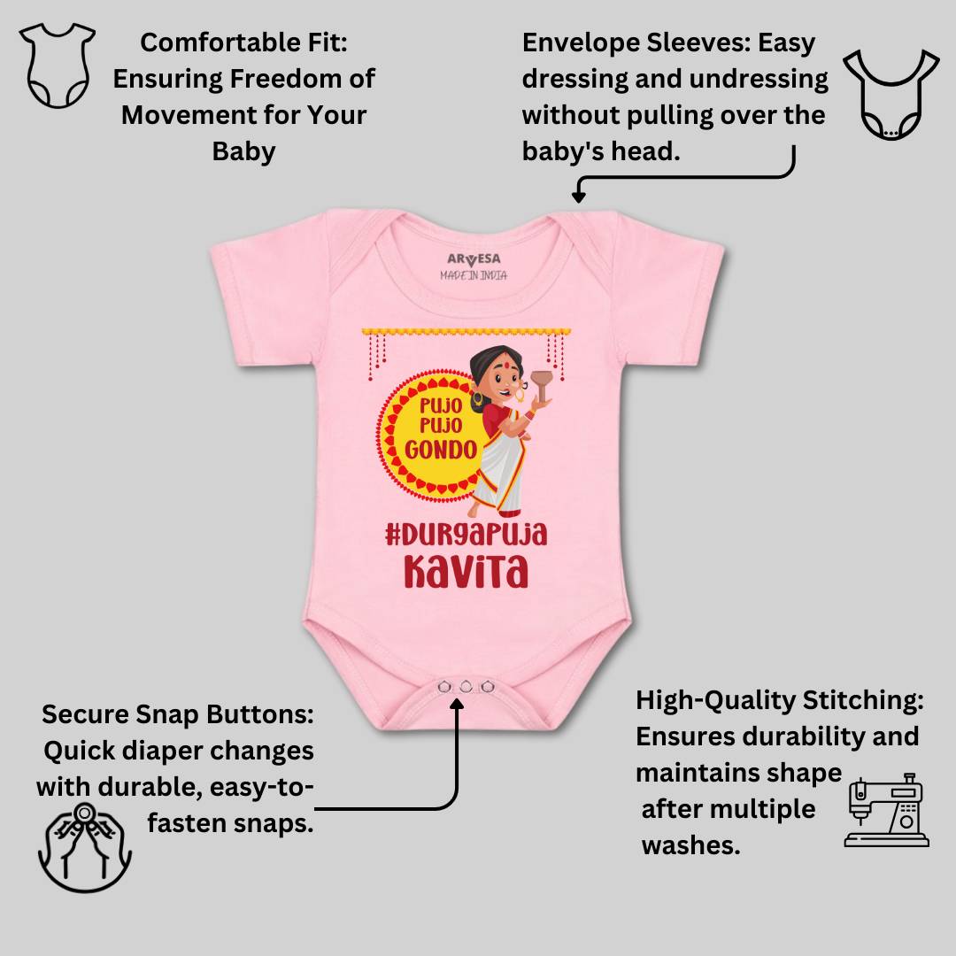 Arvesa My First Durga Puja Baby Boy & Girl Dress