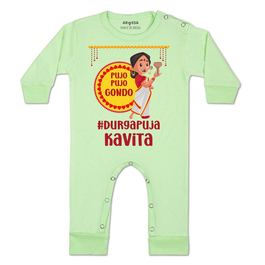Arvesa My First Durga Puja Baby Boy & Girl Dress
