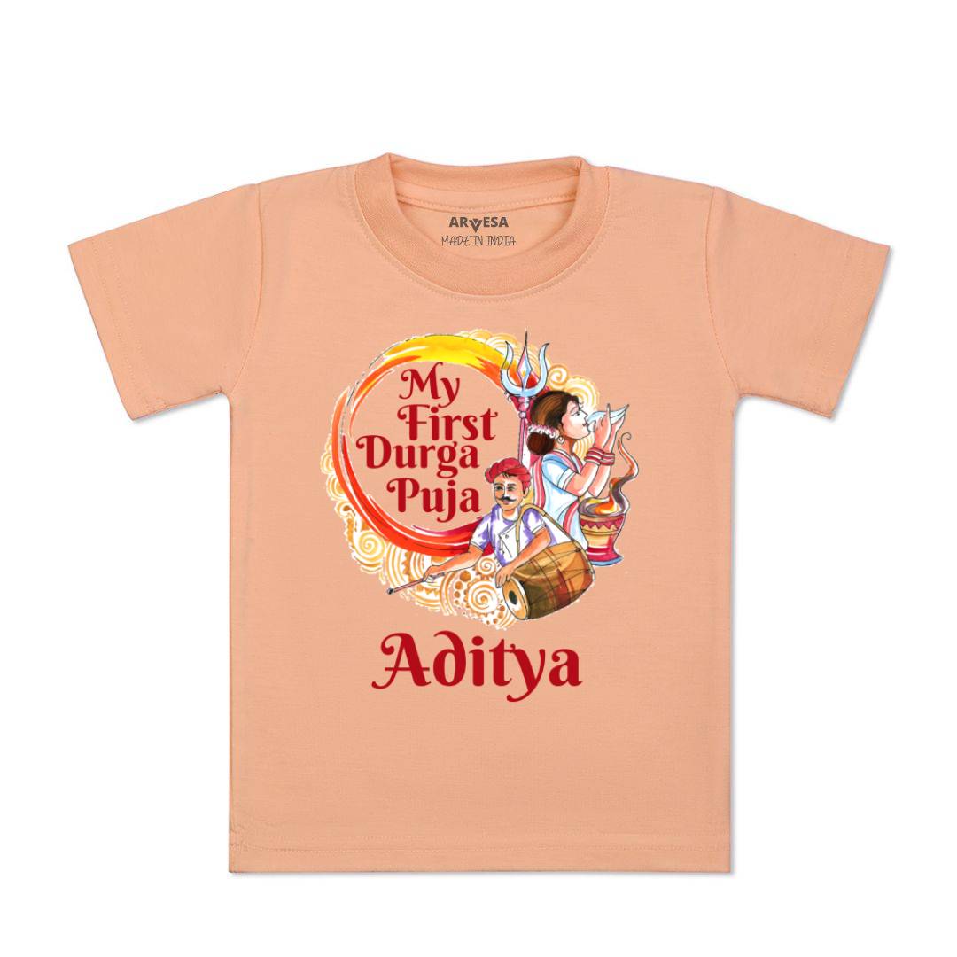 Arvesa My First Durga Puja Baby Boy & Girl Dress