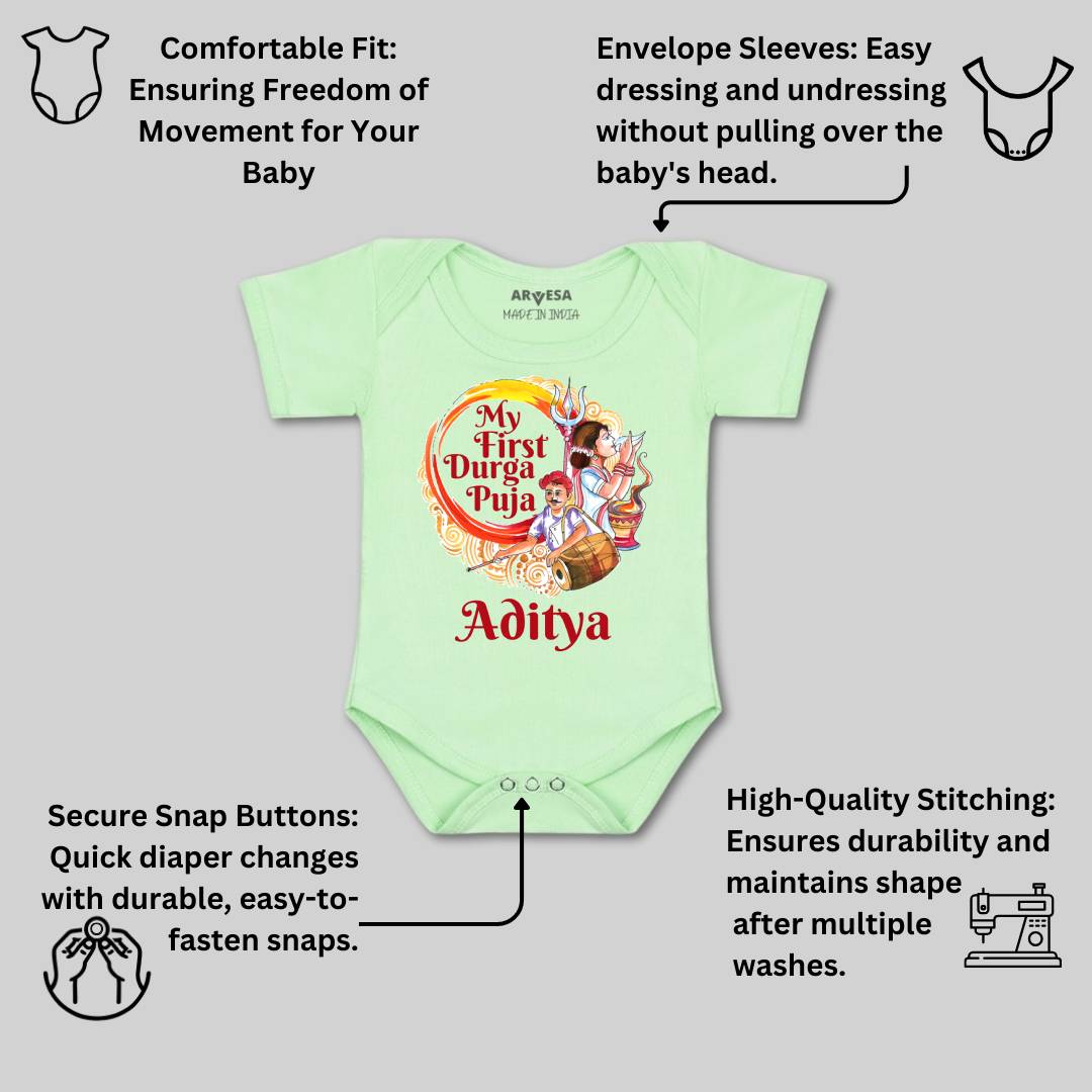 Arvesa My First Durga Puja Baby Boy & Girl Dress