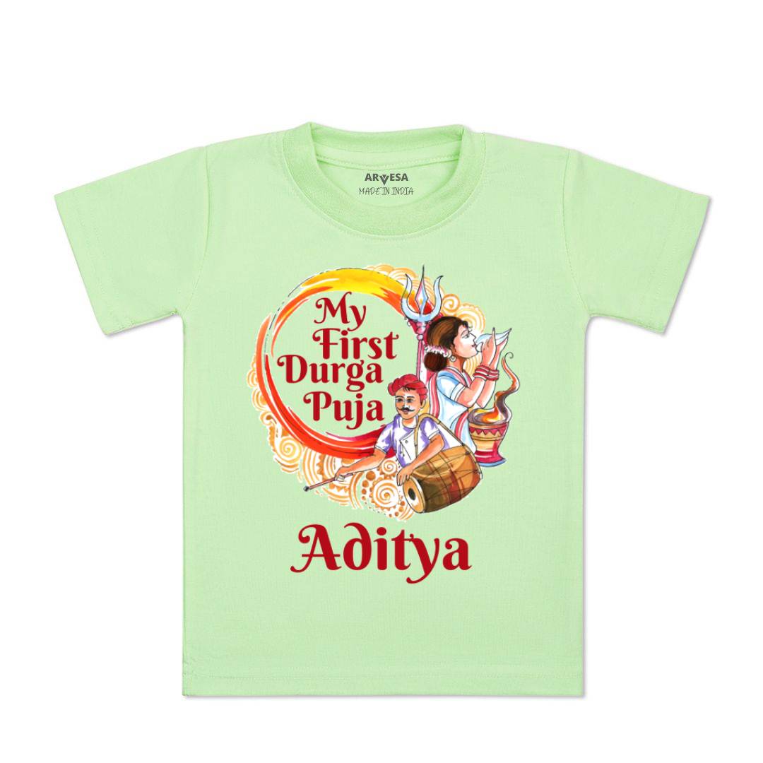 Arvesa My First Durga Puja Baby Boy & Girl Dress