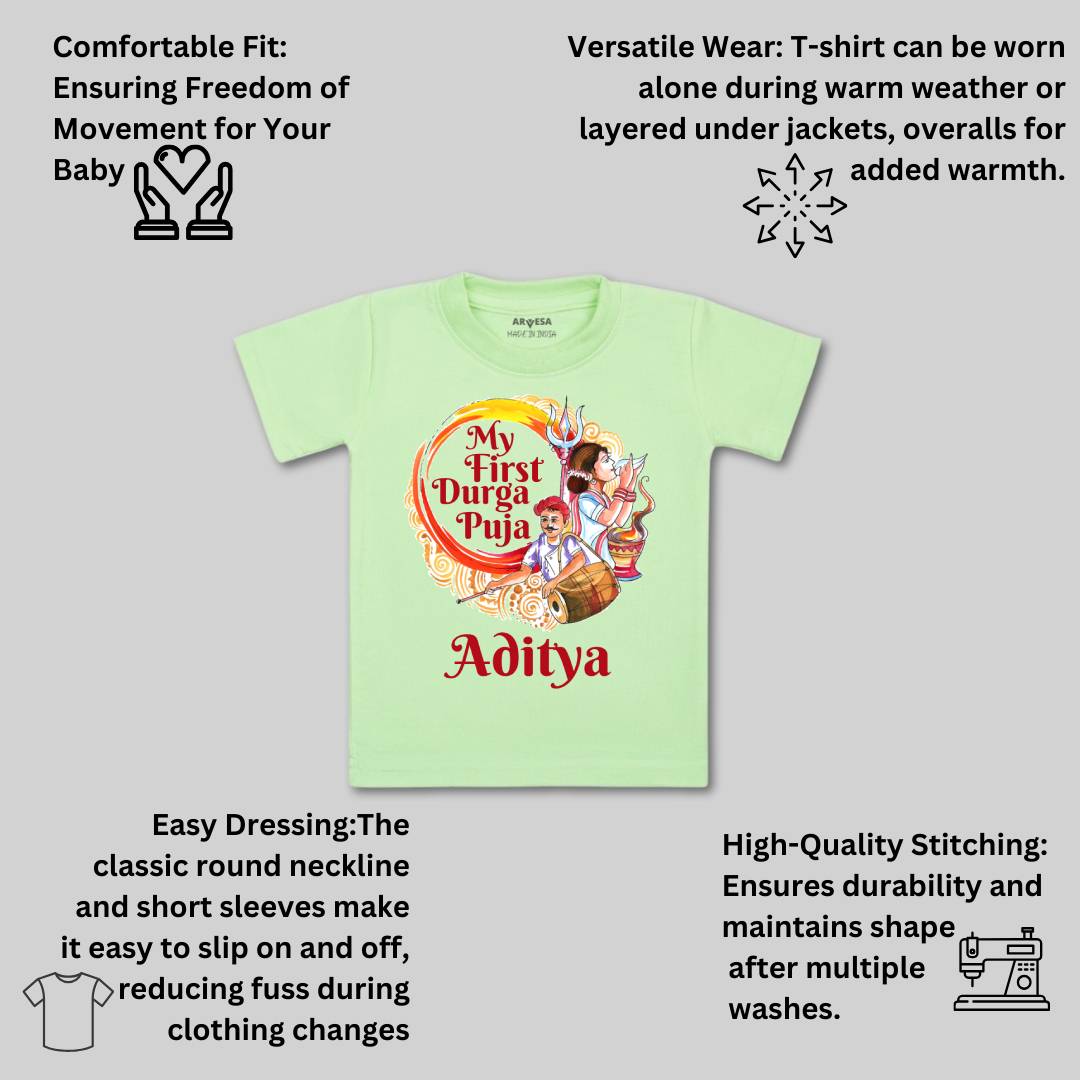 Arvesa My First Durga Puja Baby Boy & Girl Dress