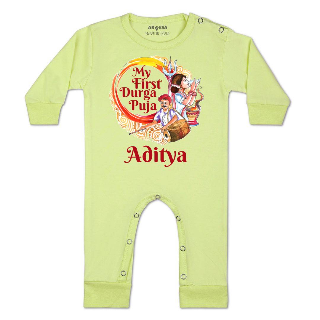 Arvesa My First Durga Puja Baby Boy & Girl Dress