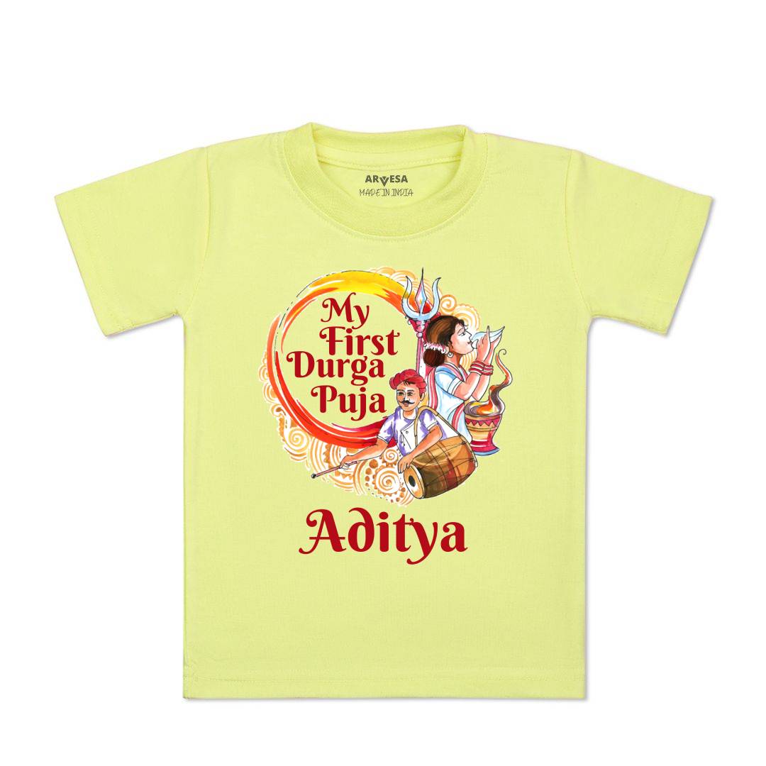Arvesa My First Durga Puja Baby Boy & Girl Dress