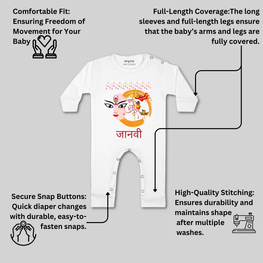 Arvesa My First Durga Puja Baby Boy & Girl Dress