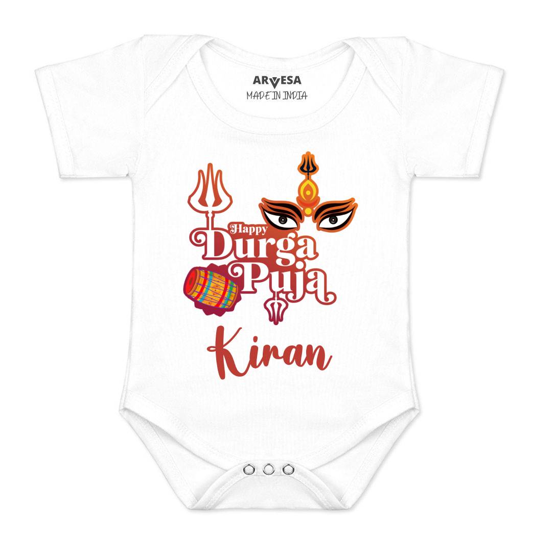Arvesa Happy Durga Puja Baby Boy & Girl Dress