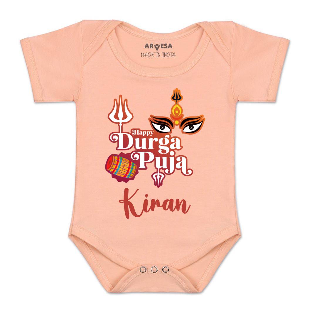 Arvesa Happy Durga Puja Baby Boy & Girl Dress