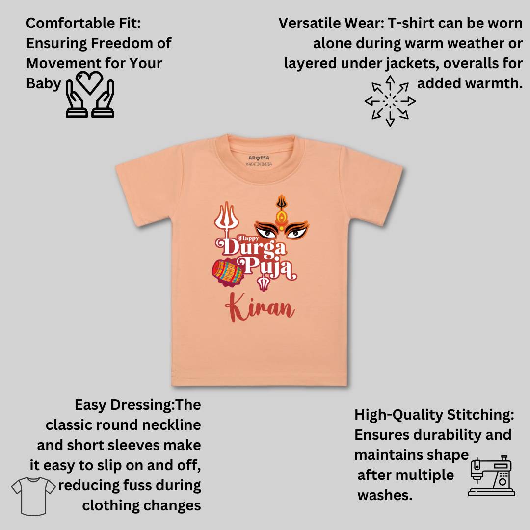 Arvesa Happy Durga Puja Baby Boy & Girl Dress