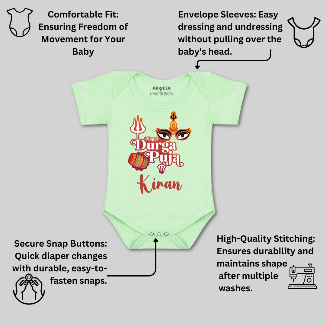 Arvesa Happy Durga Puja Baby Boy & Girl Dress