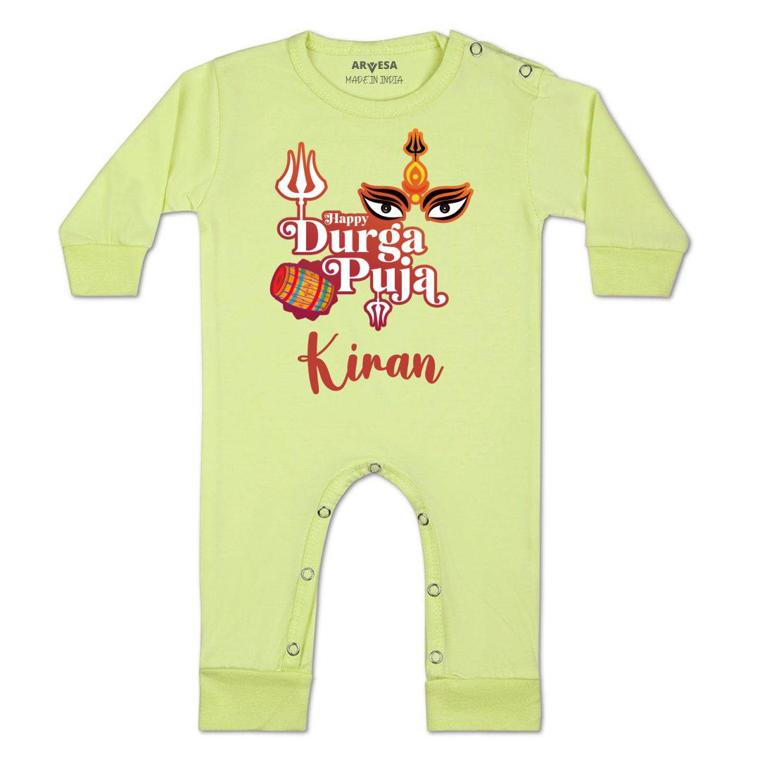 Arvesa Happy Durga Puja Baby Boy & Girl Dress