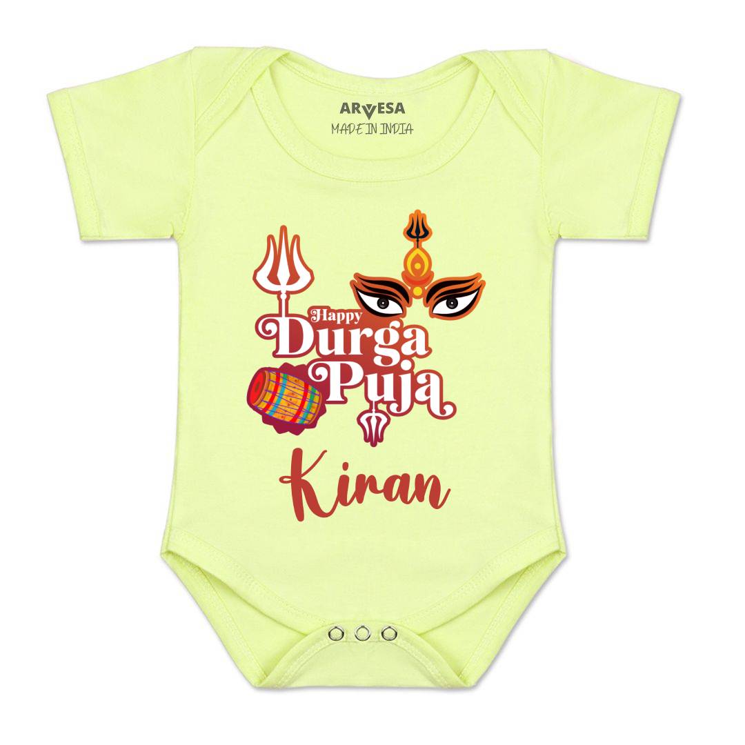 Arvesa Happy Durga Puja Baby Boy & Girl Dress