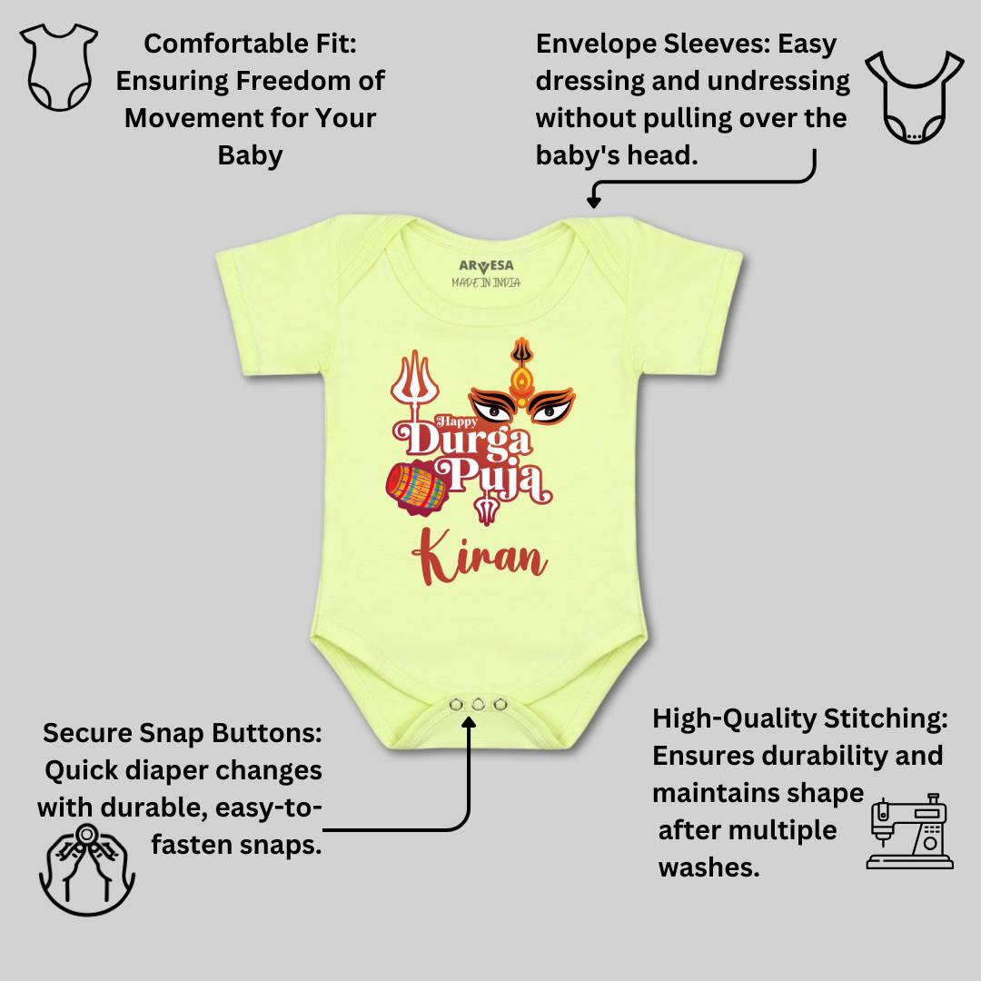 Arvesa Happy Durga Puja Baby Boy & Girl Dress