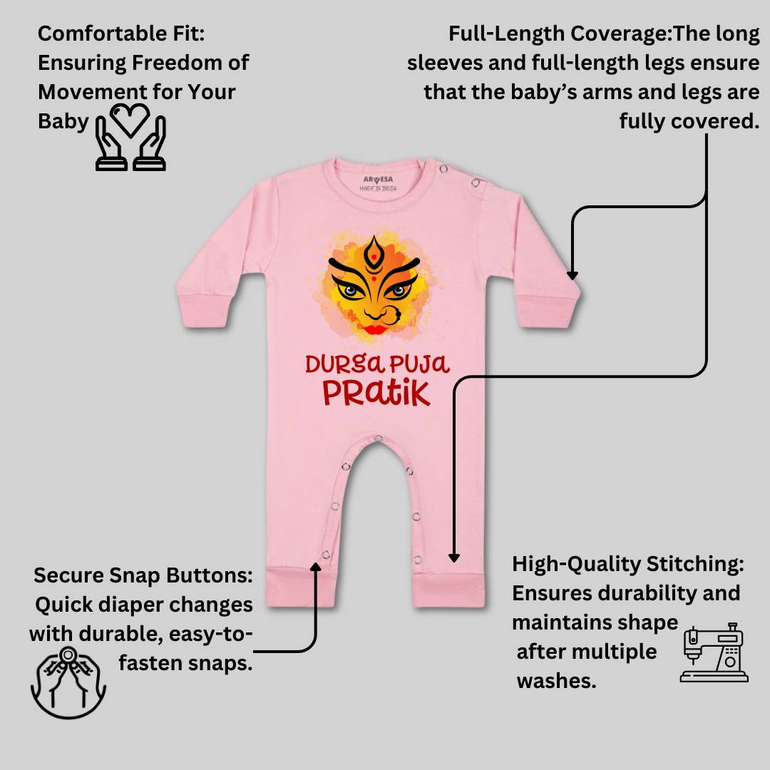 Arvesa Durga Puja Baby Boy & Girl Dress