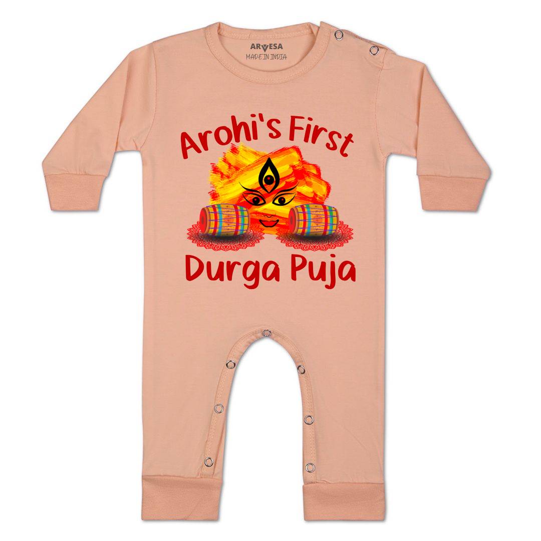 Arvesa My First Durga Puja Baby Boy & Girl Dress