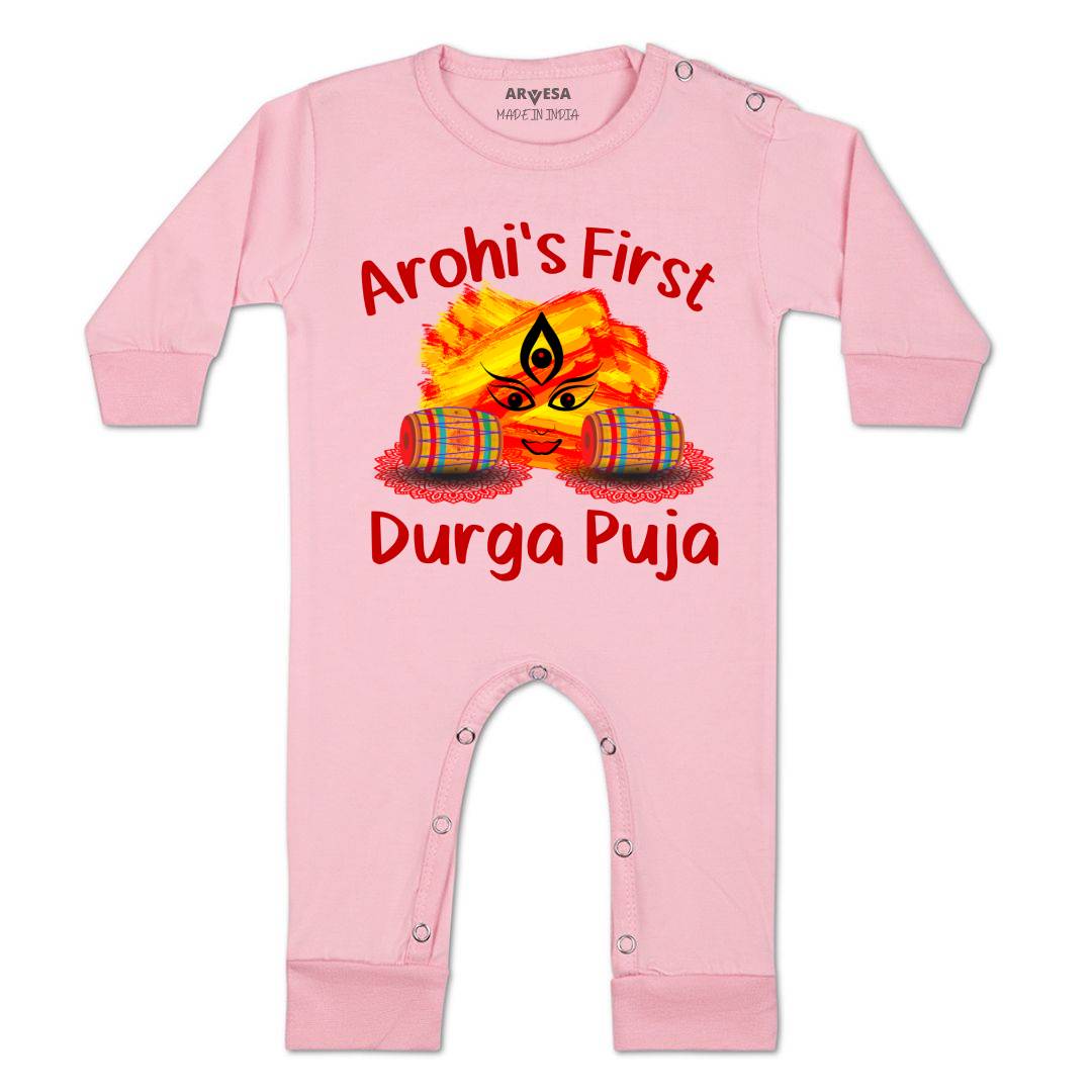 Arvesa My First Durga Puja Baby Boy & Girl Dress