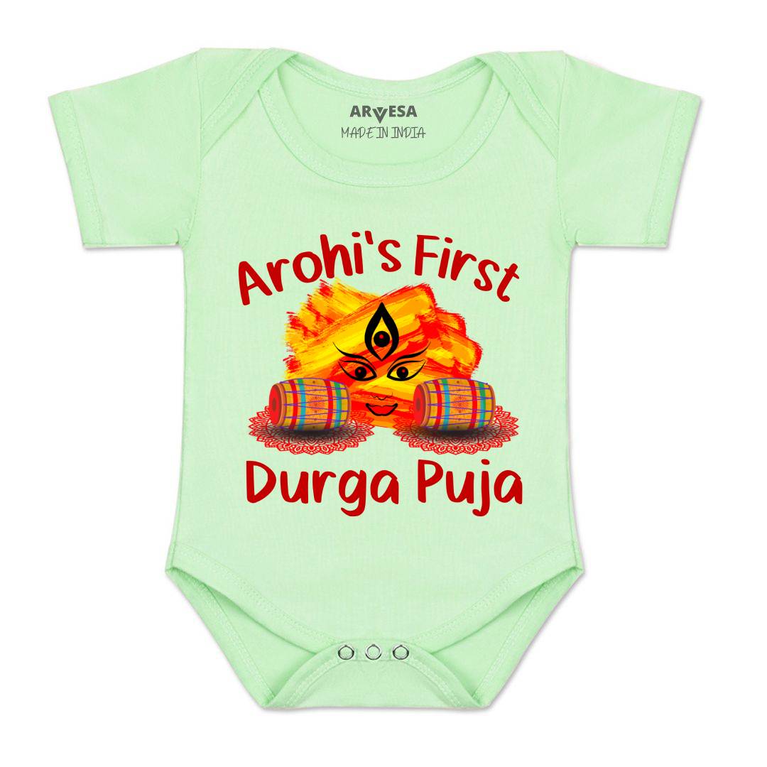 Arvesa My First Durga Puja Baby Boy & Girl Dress
