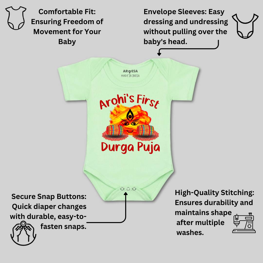 Arvesa My First Durga Puja Baby Boy & Girl Dress