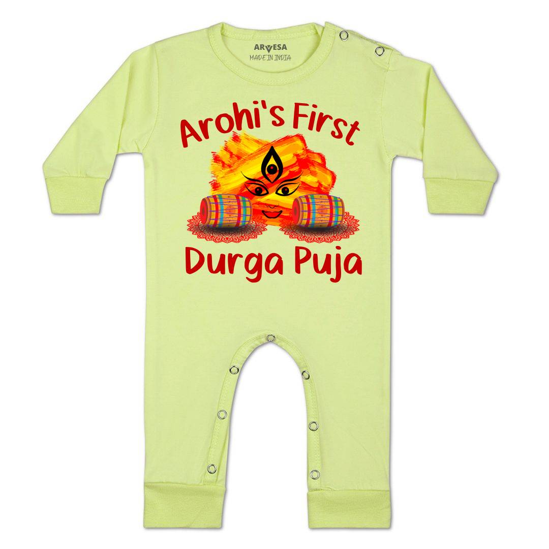 Arvesa My First Durga Puja Baby Boy & Girl Dress