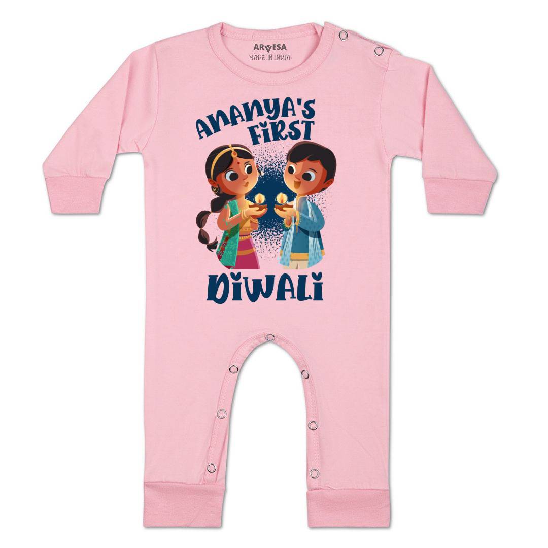 Arvesa My First Diwali  Baby Boy & Girl Dress