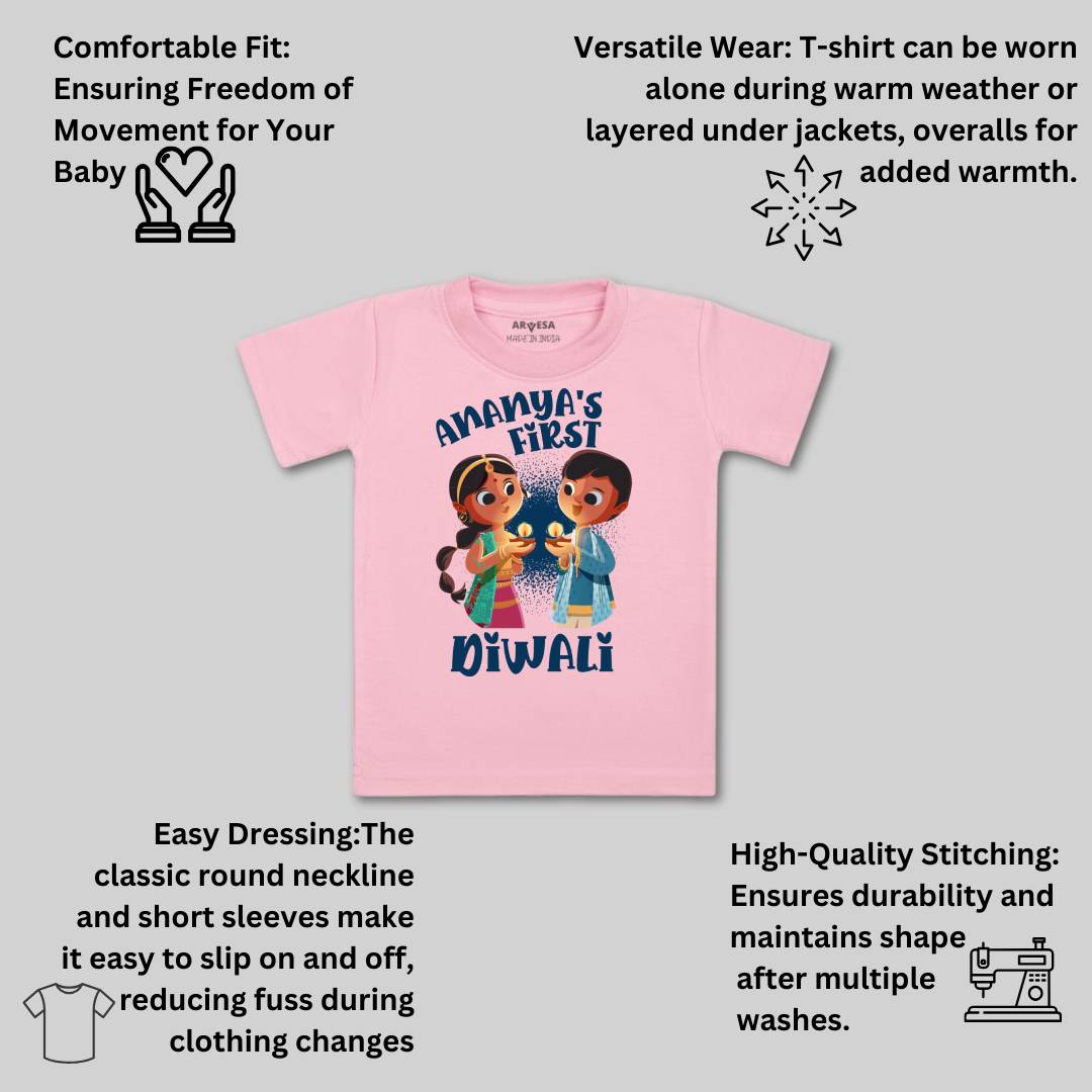 Arvesa My First Diwali  Baby Boy & Girl Dress
