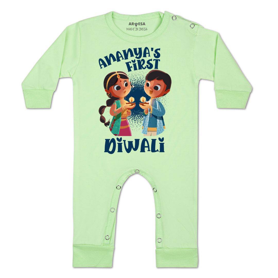 Arvesa My First Diwali  Baby Boy & Girl Dress