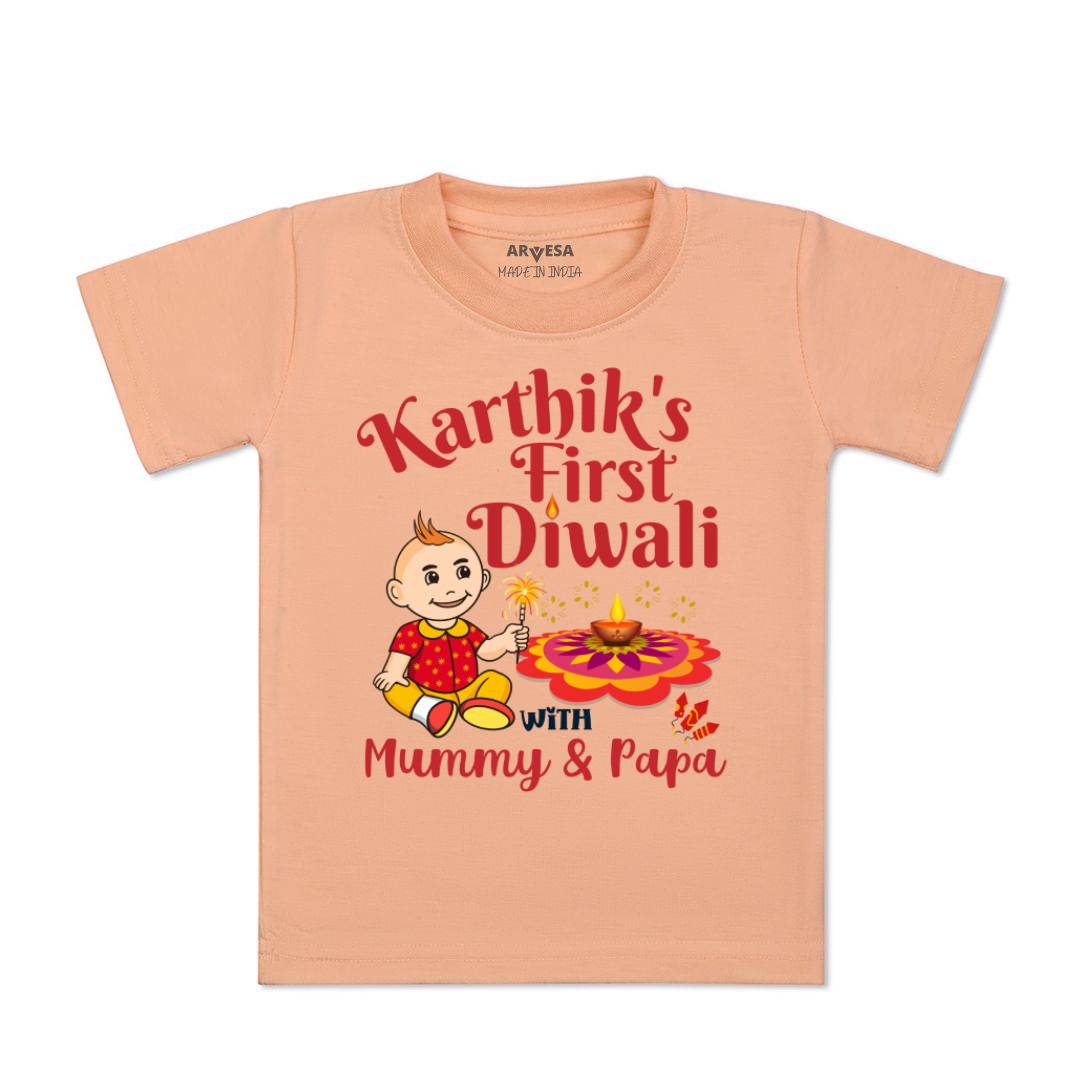 Arvesa My First Diwali  Baby Boy & Girl Dress