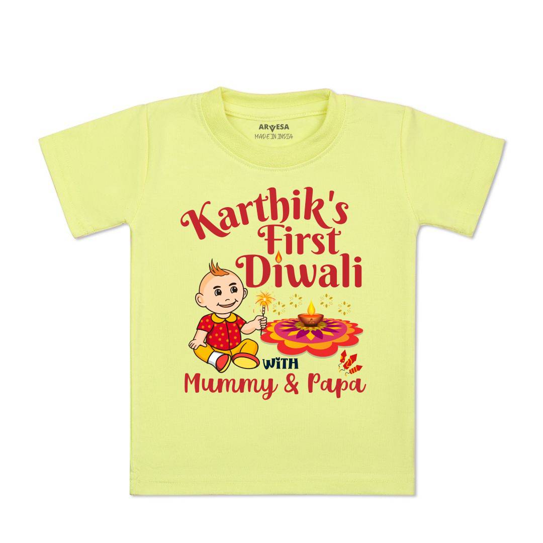 Arvesa My First Diwali  Baby Boy & Girl Dress