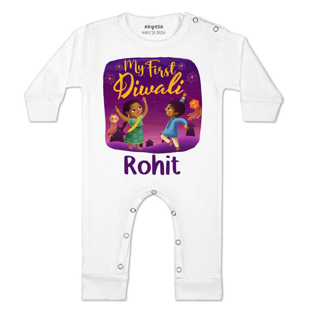 Arvesa My First Diwali  Baby Boy & Girl Dress