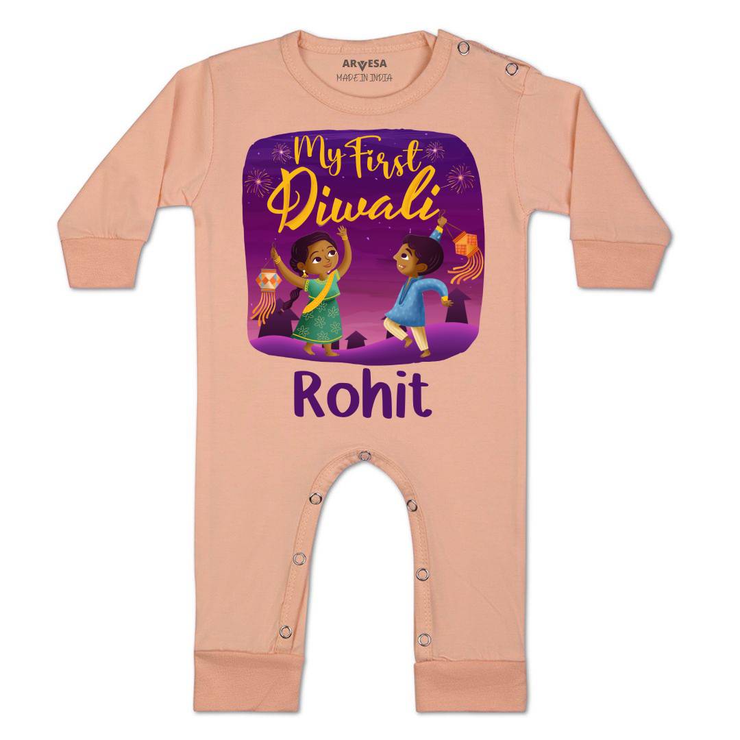 Arvesa My First Diwali  Baby Boy & Girl Dress