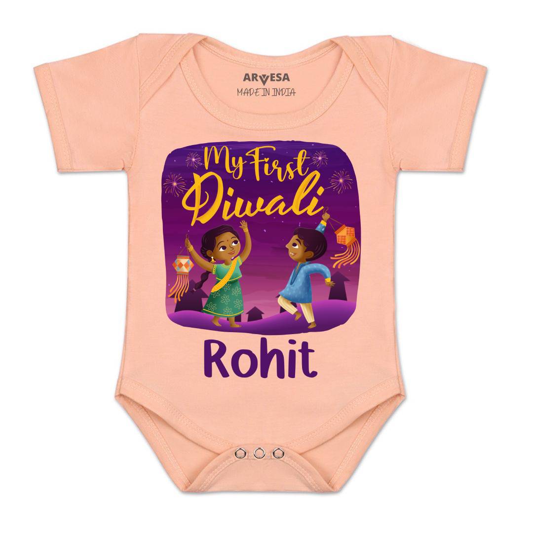 Arvesa My First Diwali  Baby Boy & Girl Dress