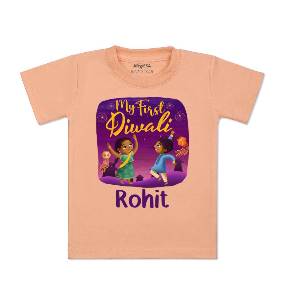 Arvesa My First Diwali  Baby Boy & Girl Dress
