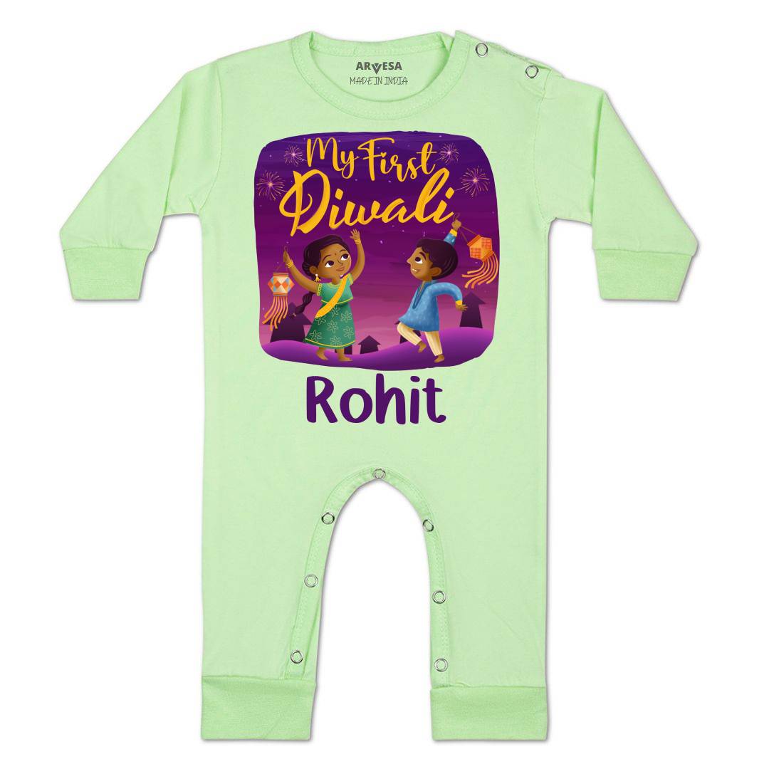 Arvesa My First Diwali  Baby Boy & Girl Dress