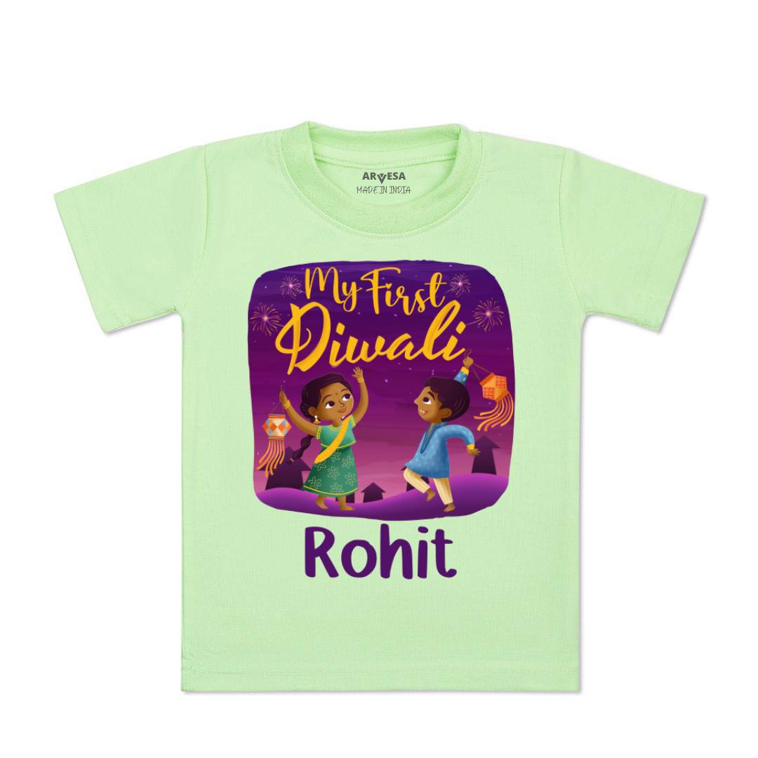 Arvesa My First Diwali  Baby Boy & Girl Dress