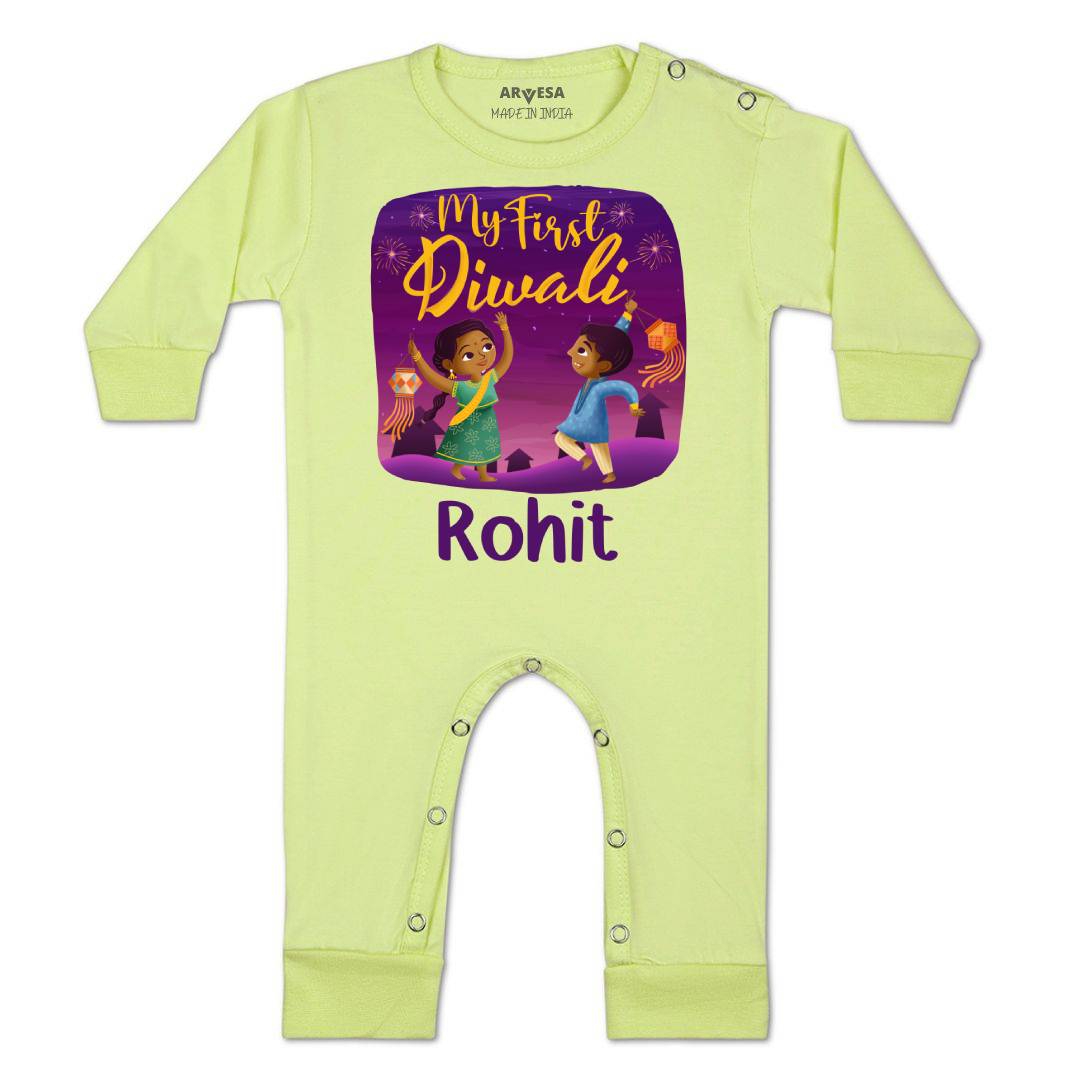 Arvesa My First Diwali  Baby Boy & Girl Dress