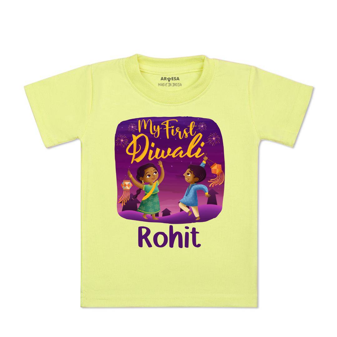 Arvesa My First Diwali  Baby Boy & Girl Dress