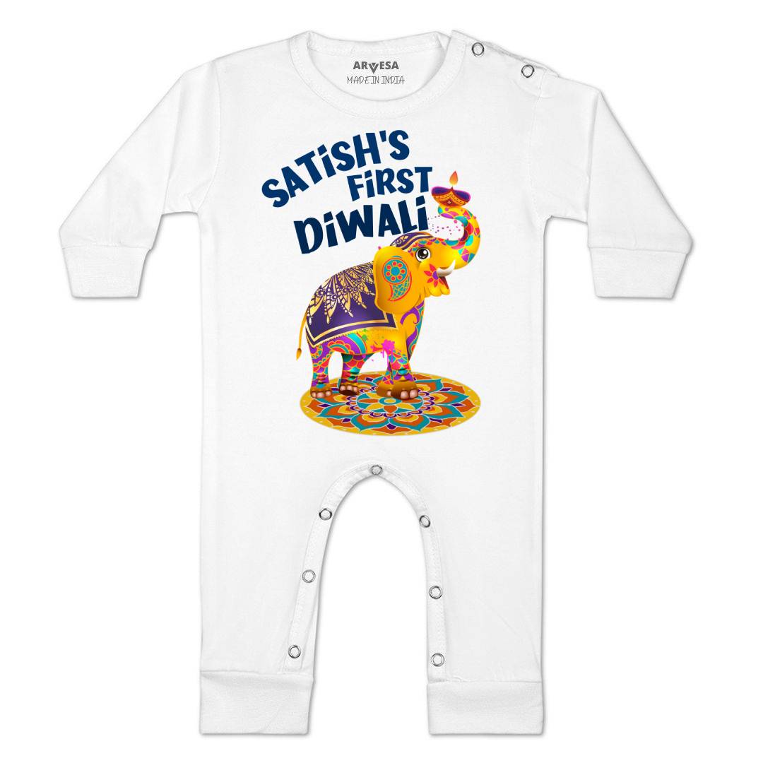 Arvesa My First Diwali  Baby Boy & Girl Dress