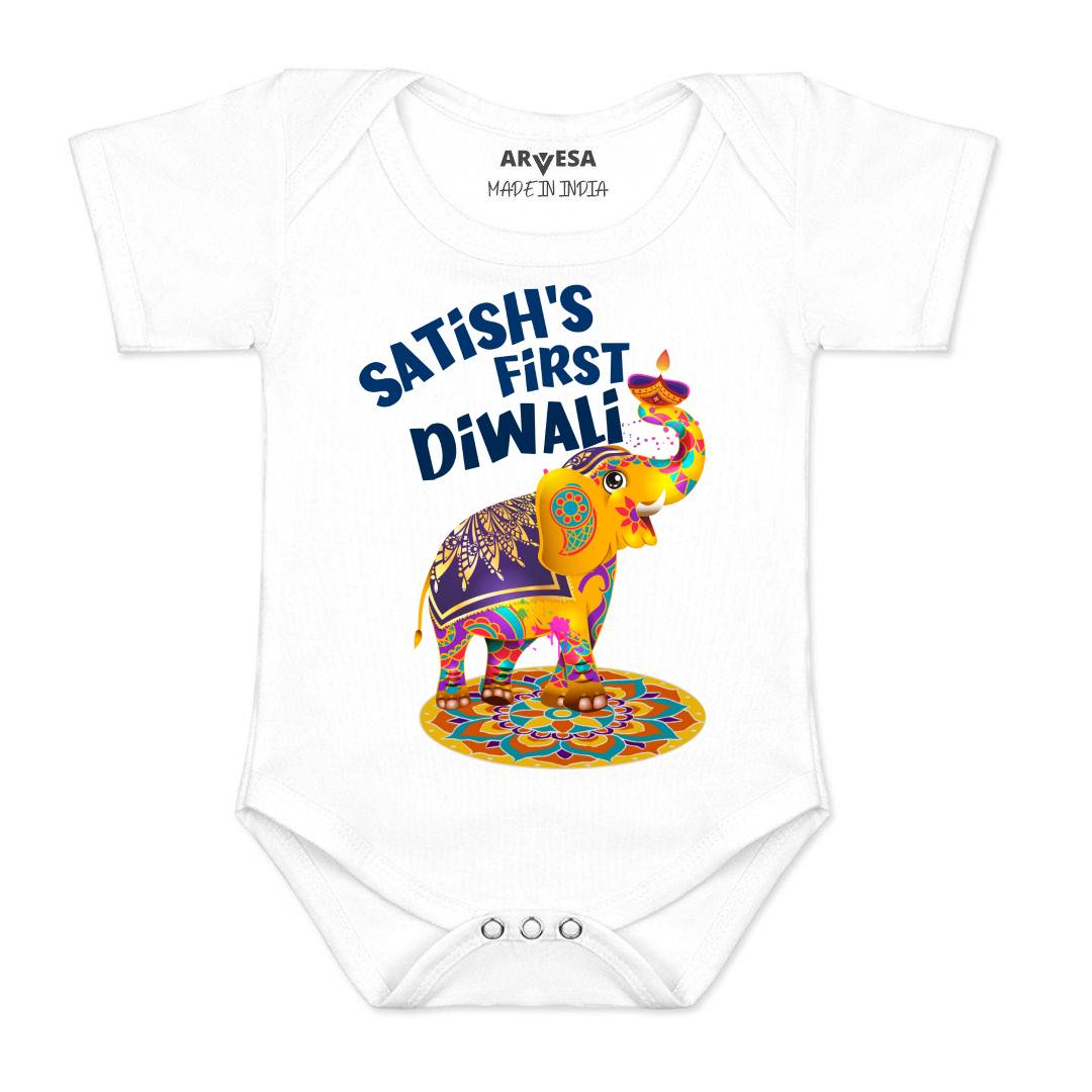 Arvesa My First Diwali  Baby Boy & Girl Dress