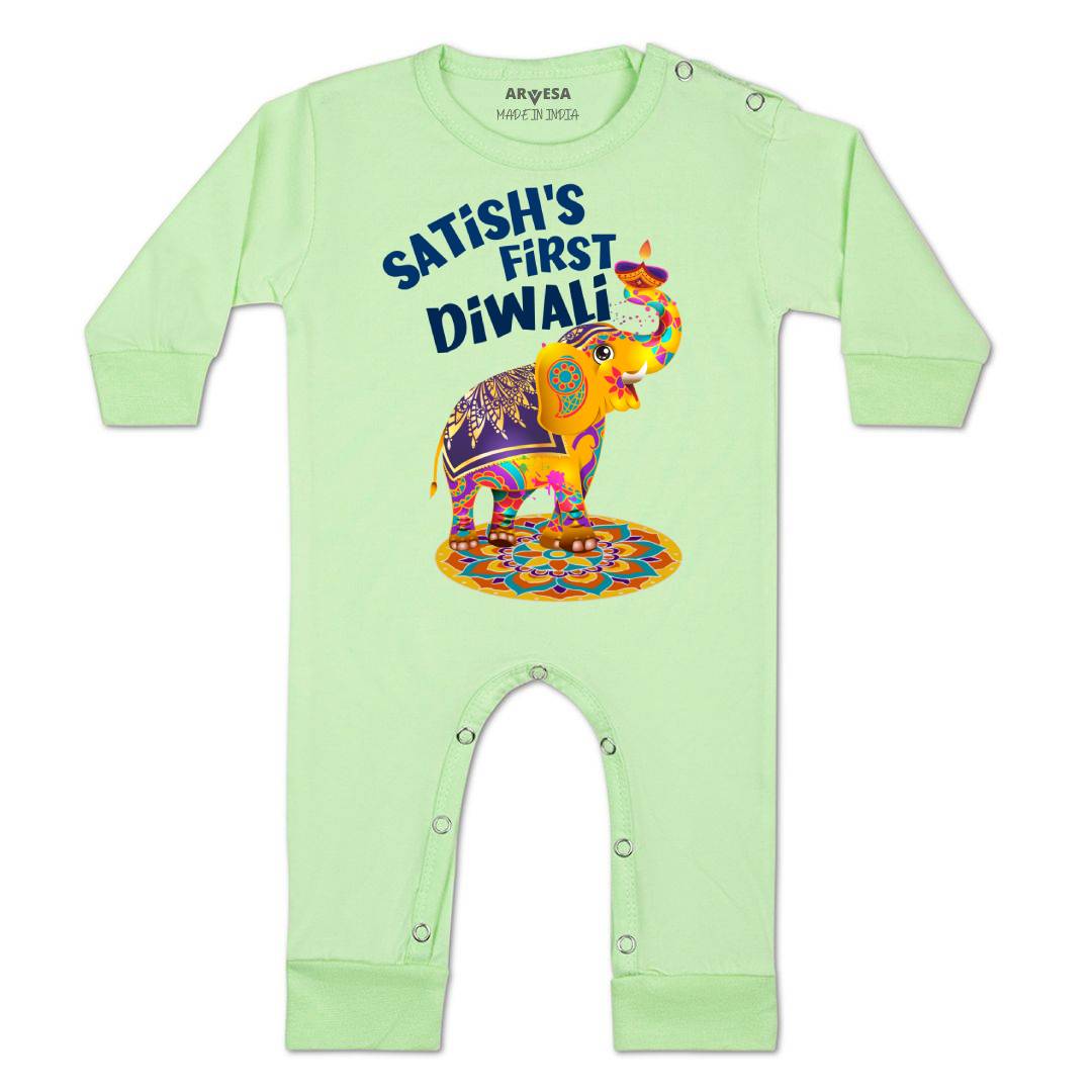 Arvesa My First Diwali  Baby Boy & Girl Dress