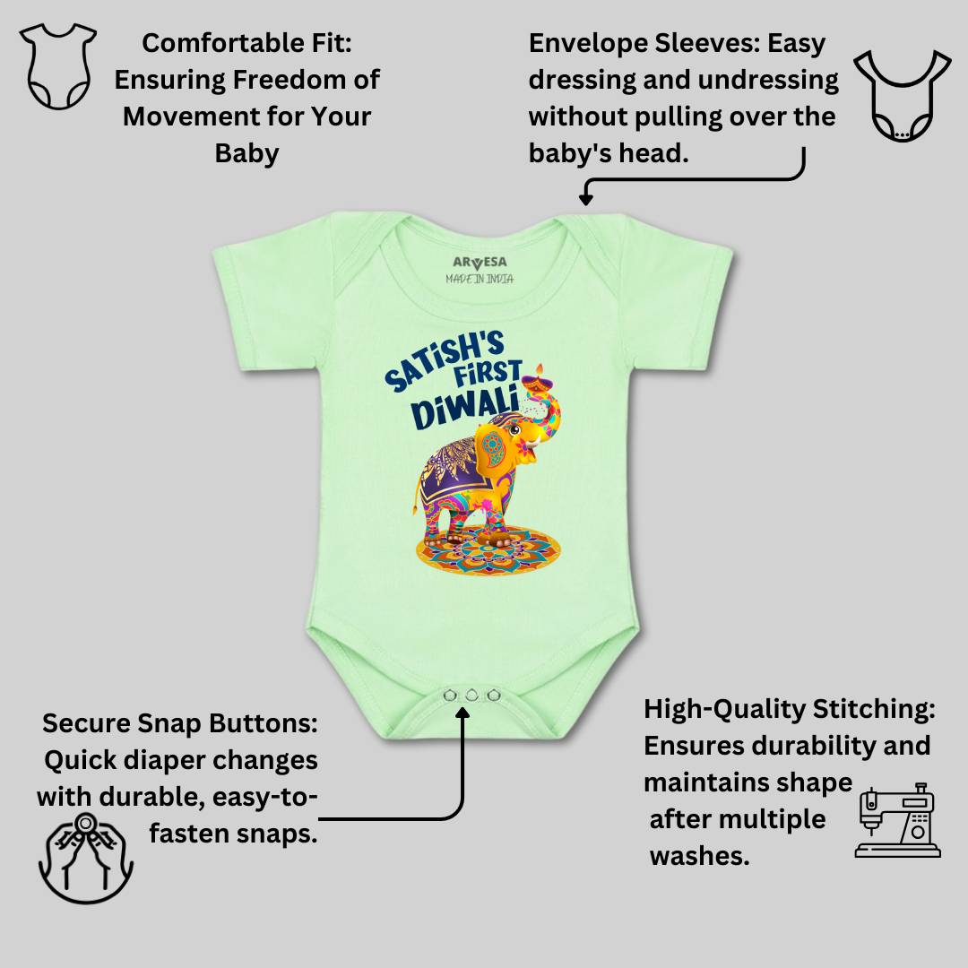 Arvesa My First Diwali  Baby Boy & Girl Dress