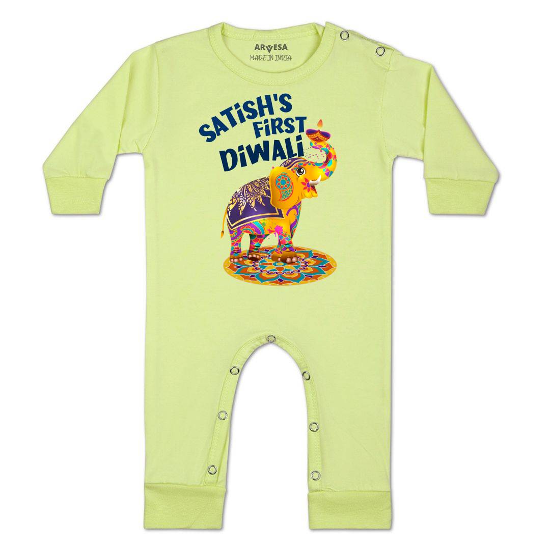 Arvesa My First Diwali  Baby Boy & Girl Dress